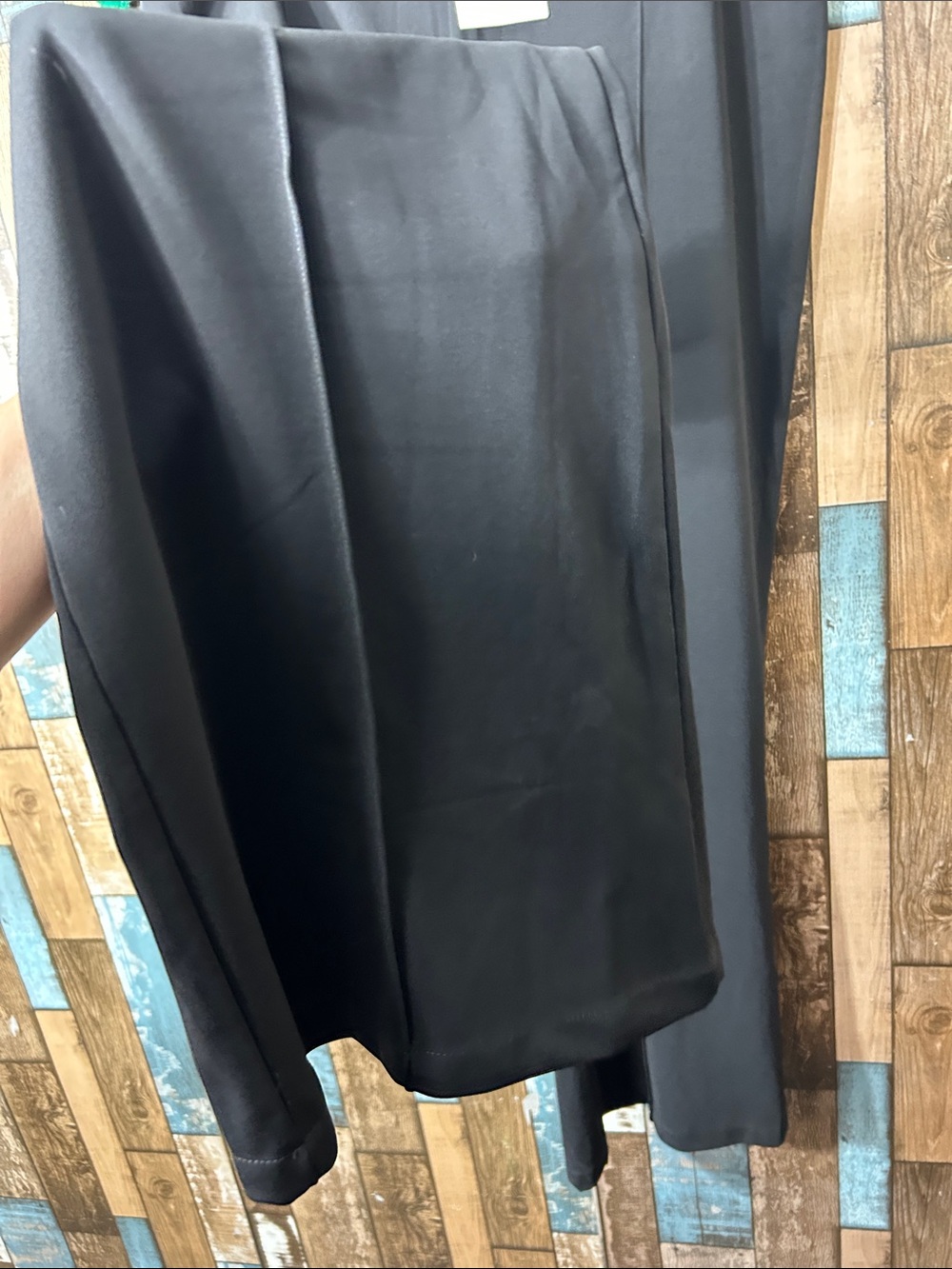 Black Pull-On Flare Pants — Women's Stretch Boot Cut - Picture 7 of 14